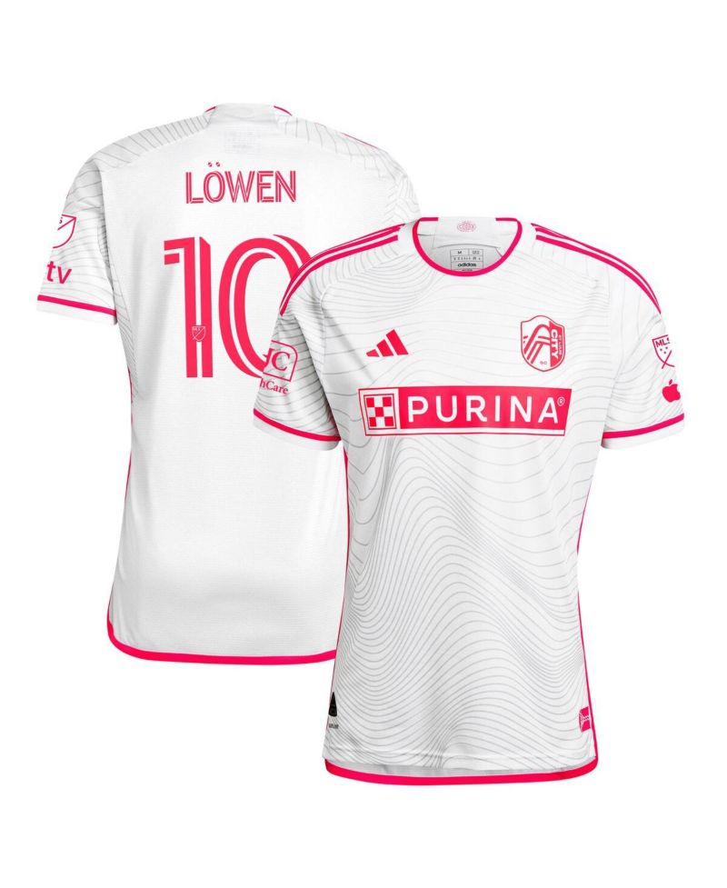 Men's Eduard Lowen White St. Louis City SC 2024 The Confluence Kit Authentic Player Jersey