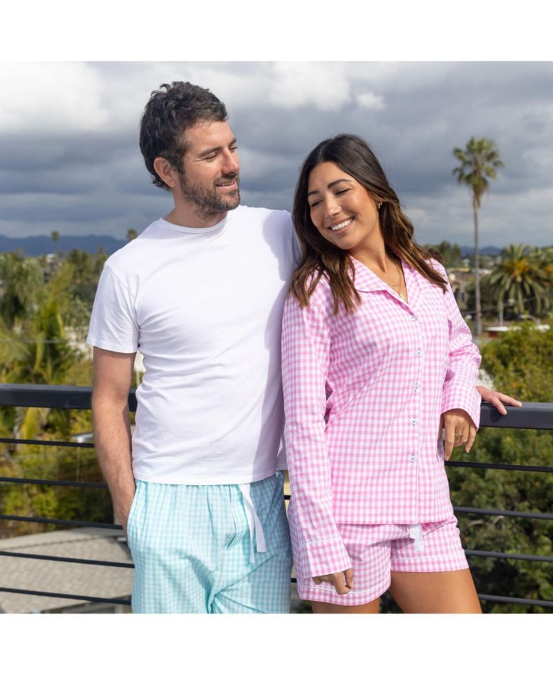 Men's Organic Cotton Poplin Long Pajama Pants
