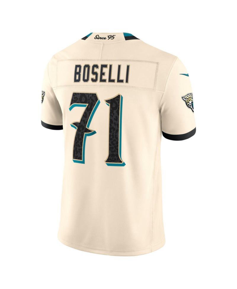 Men's Tony Boselli Natural Jacksonville Jaguars 2026 Rivalries Collection Vapor F.U.S.E Stitched Limited Jersey