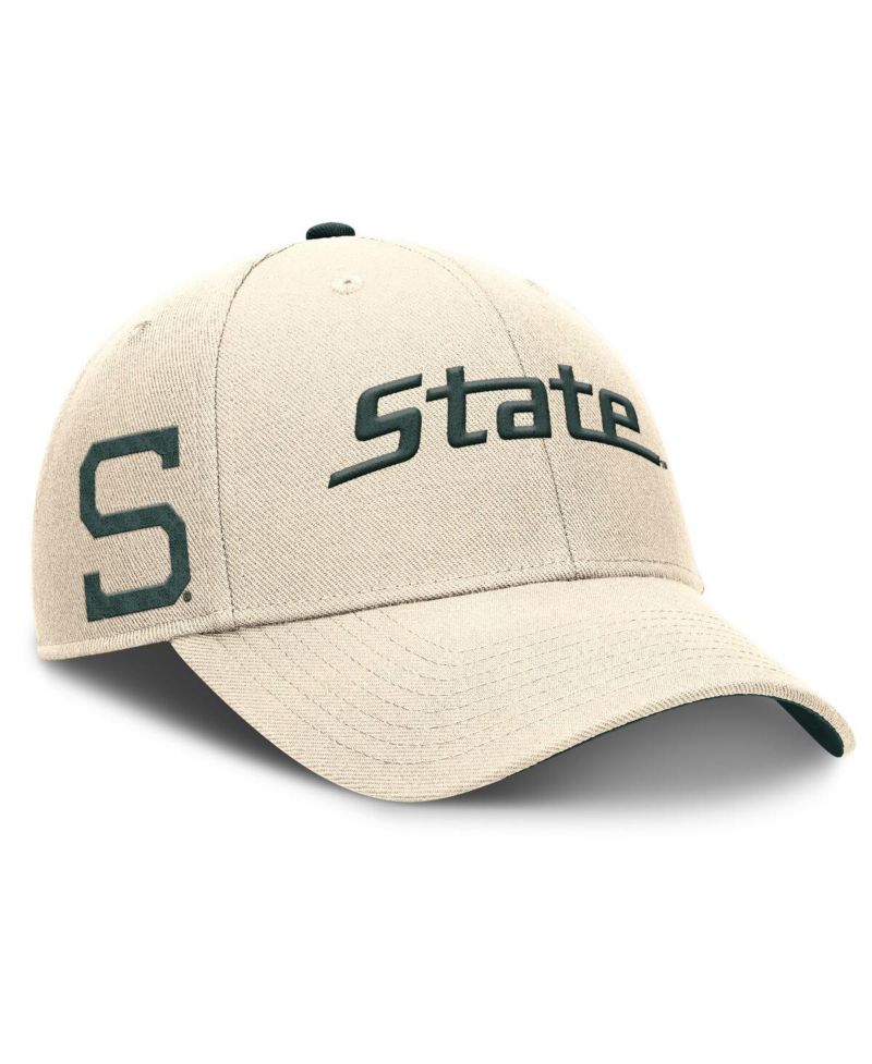 Men's Natural Michigan State Spartans Primetime Rise Adjustable Hat