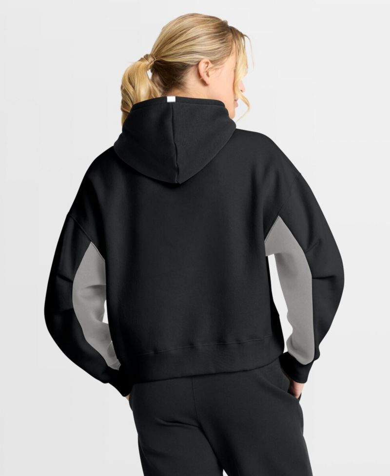 Women's Black Los Angeles Kings Back Check Boxy Hoodie