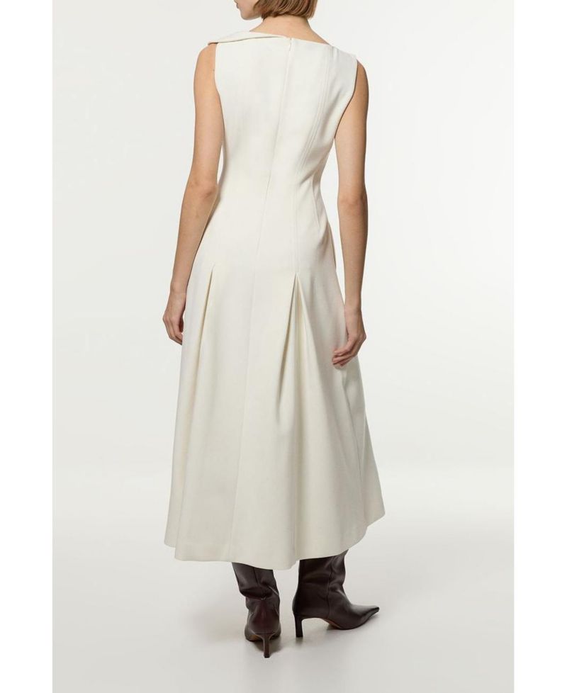 Women's Asymmetric Neck Tailored Dress