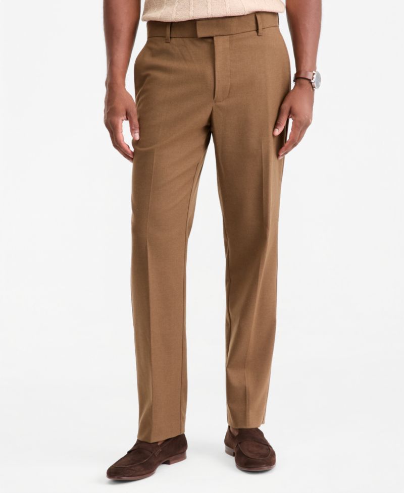 Men's Wool-Blend Flat-Front Pants, Macy's Exclusive