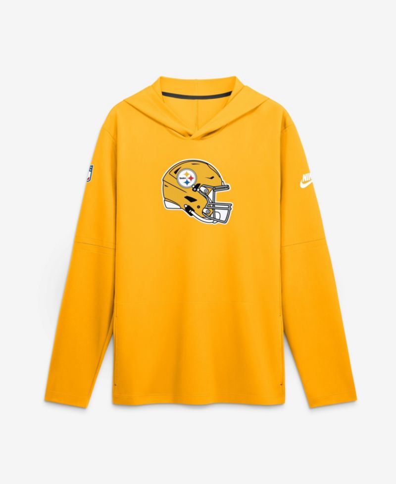 Men's Gold Pittsburgh Steelers Sideline Dri-FIT Long Sleeve Hoodie
