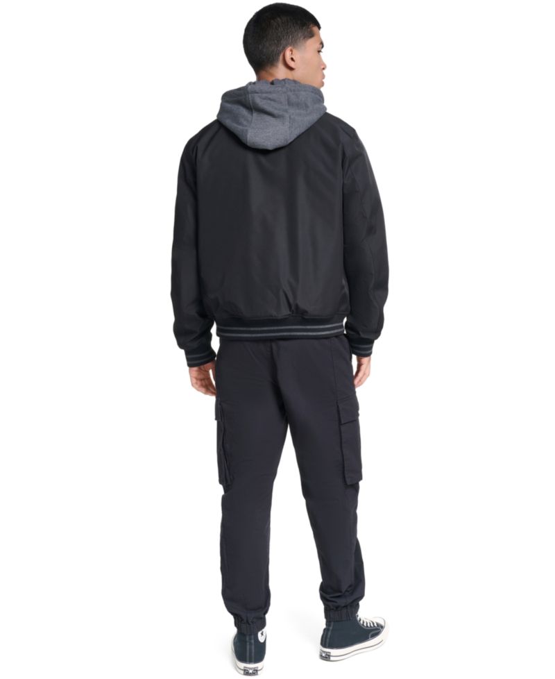 Men's Hooded Varsity Jacket