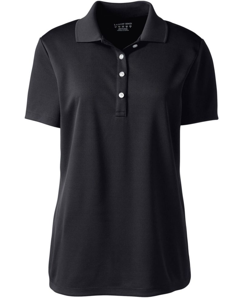 Plus Size Short Sleeve Solid Active Polo