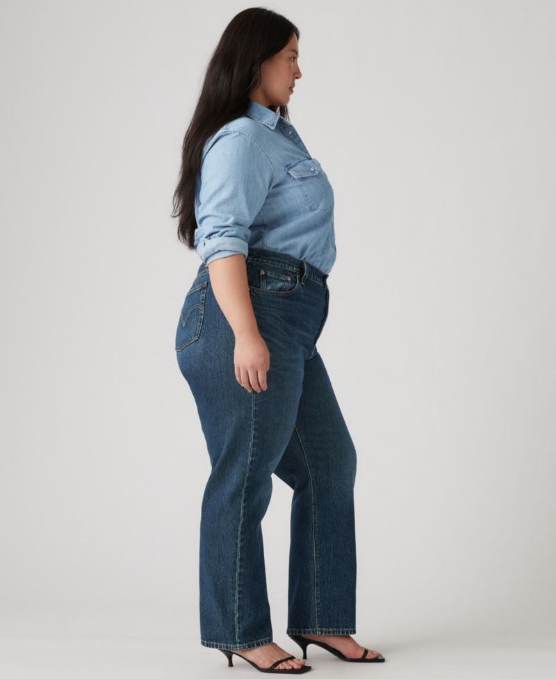 Trendy Plus Size 501 Original-Fit Straight-Leg Jeans