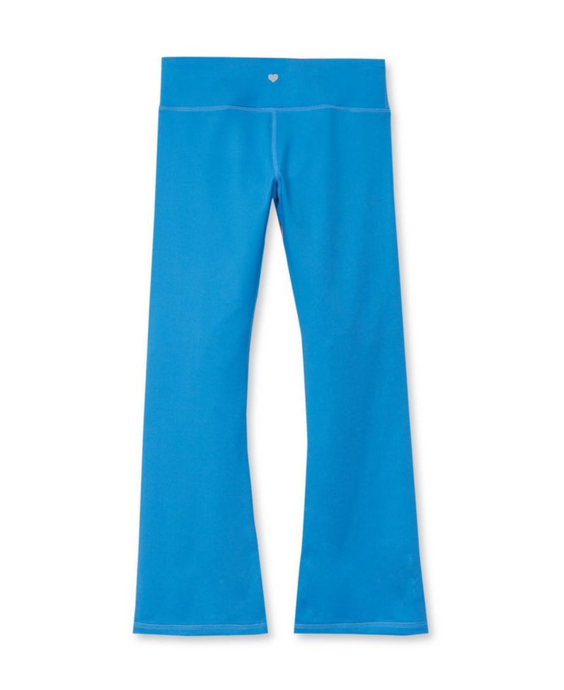 Girls Active Flare Leggings with Side Stripe