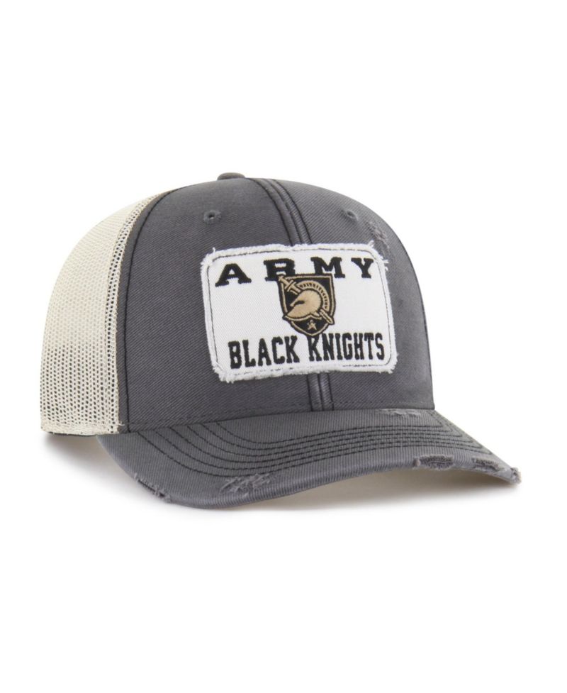 Men's and Women's '47 Charcoal Army Black Knights Egremont Well-Worn Adjustable Trucker Hat
