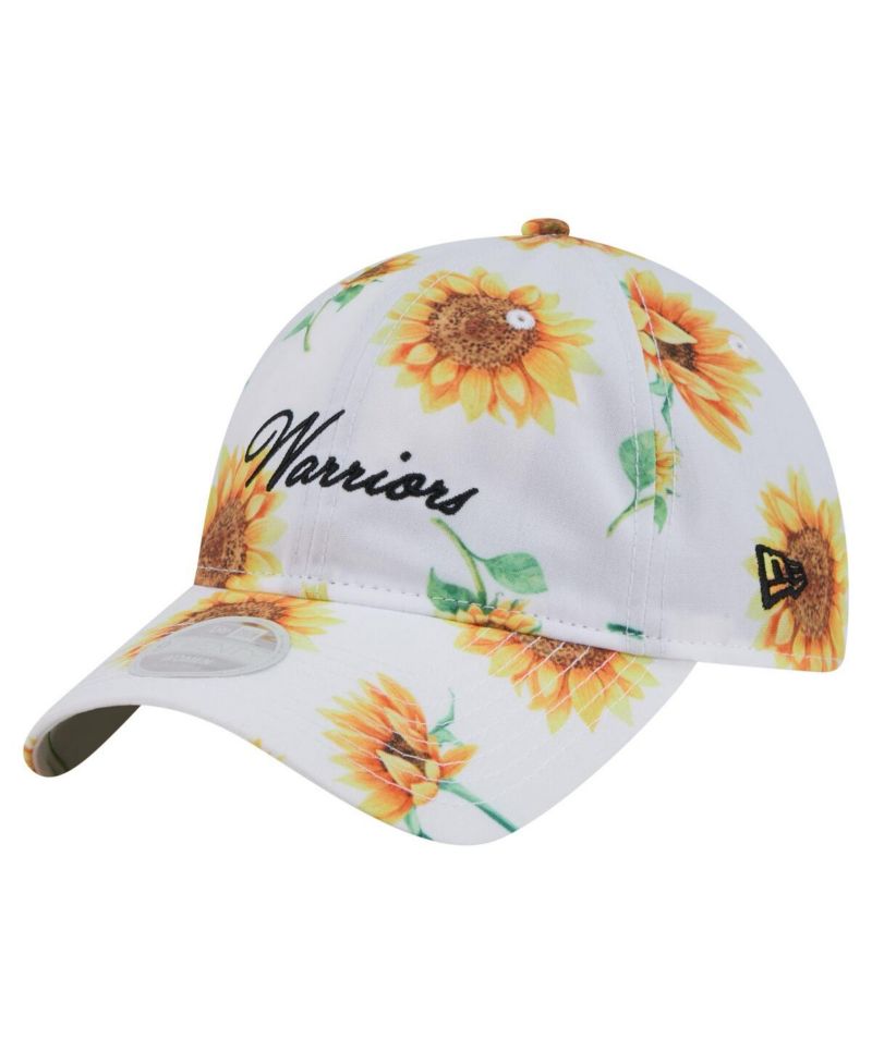 Women's White Golden State Warriors Adventure Flower 9TWENTY Adjustable Hat