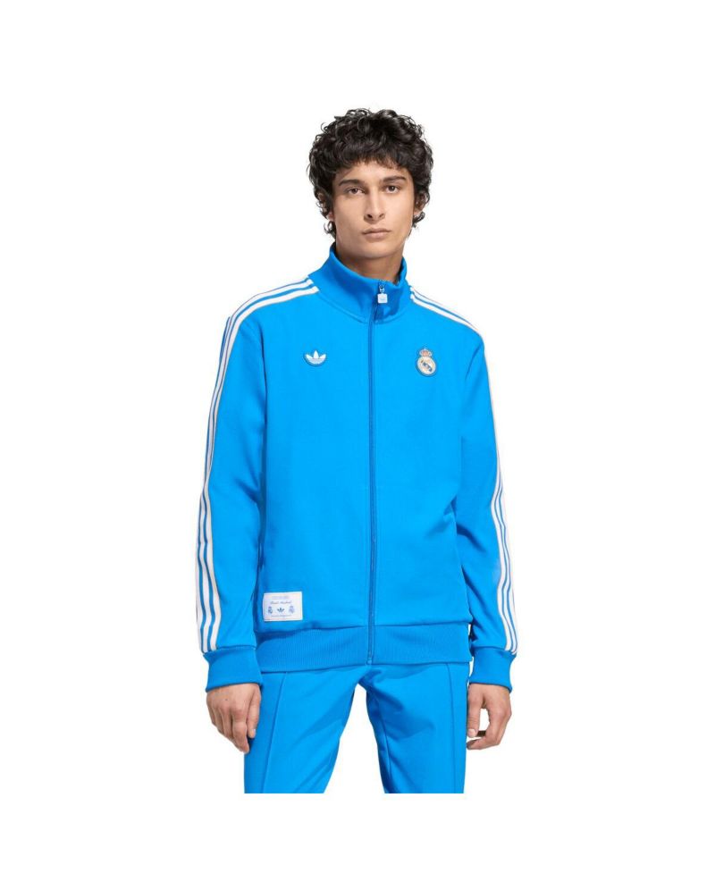 Men's Blue Real Madrid Terrace Icons Full-Zip Track Jacket