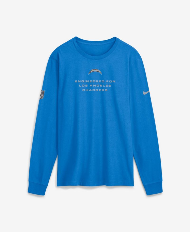 Men's Los Angeles Chargers Sideline Bold Arch Star Dri-FIT Long Sleeve T-Shirt