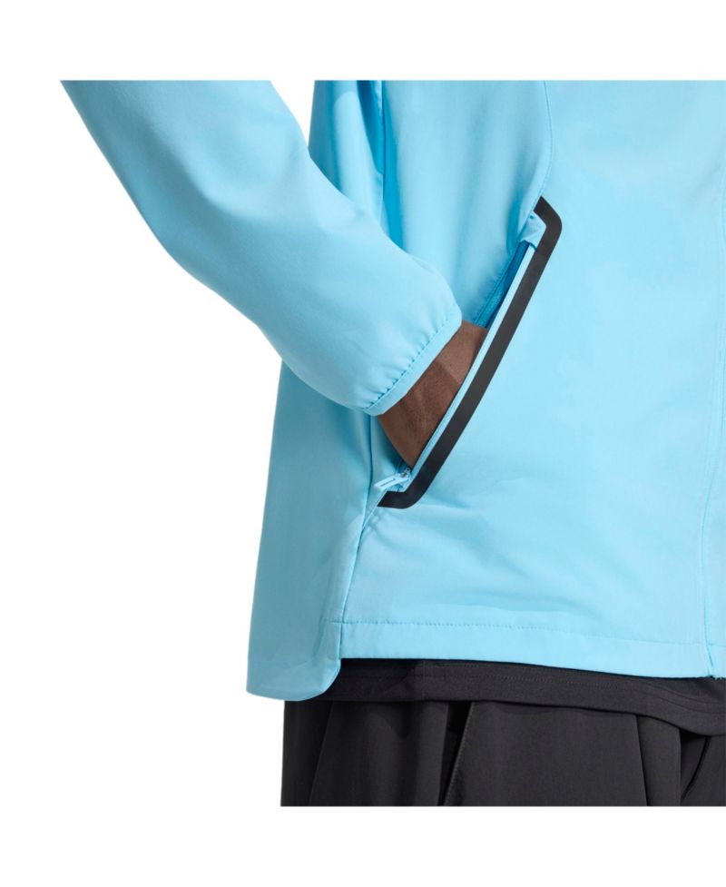 Men's Light Blue Minnesota United FC Tiro Travel Full-Zip Hooded Windbreaker Jacket