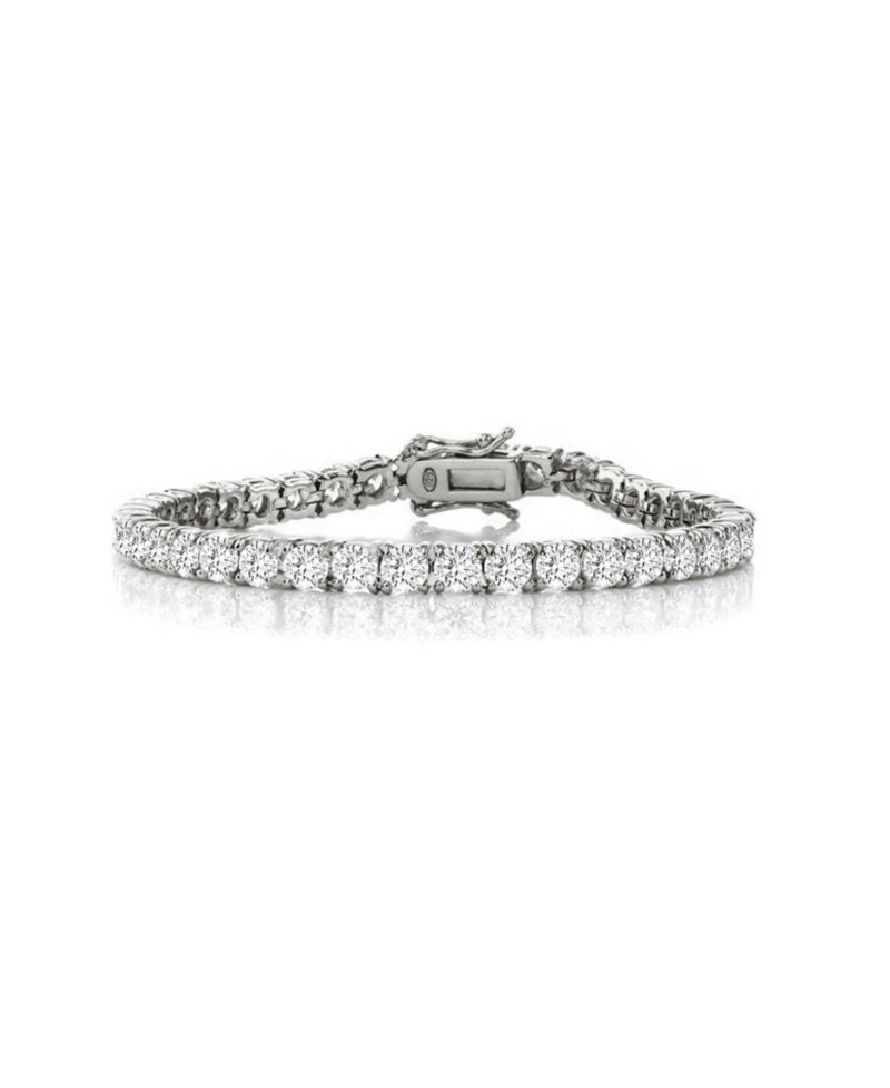 Exquisite 4MM Cubic Zirconia Slim Tennis Bracelet