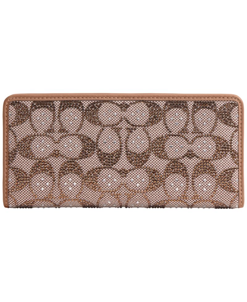 Essential Crystal Signature Jacquard Slim Wallet