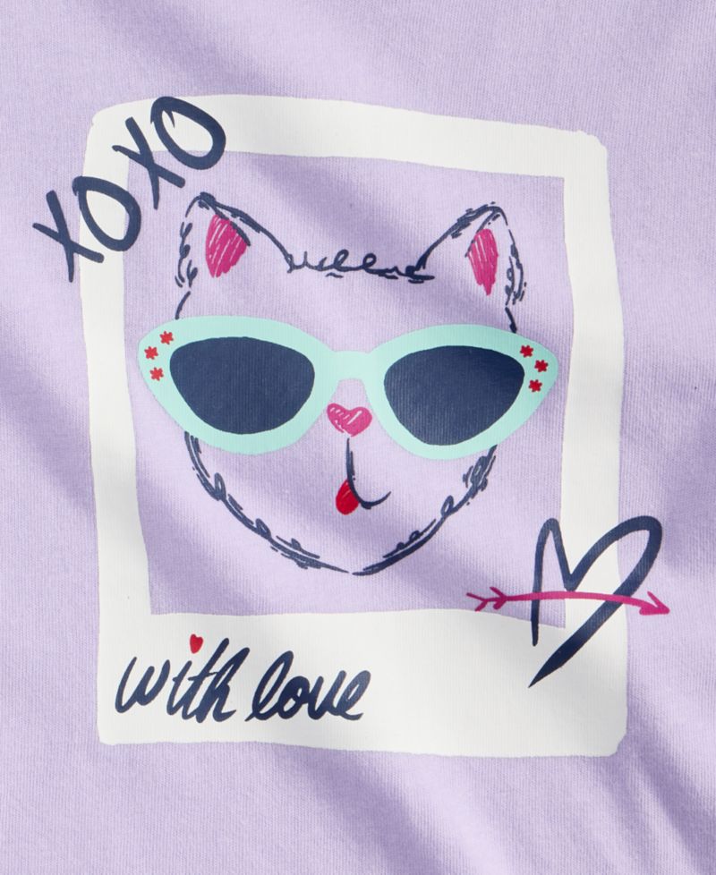 Toddler Girls' 12M-5T Selfie Cat T-Shirt