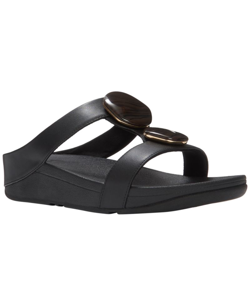Women's Fino Marbled-Stone H-Bar Slides Sandals