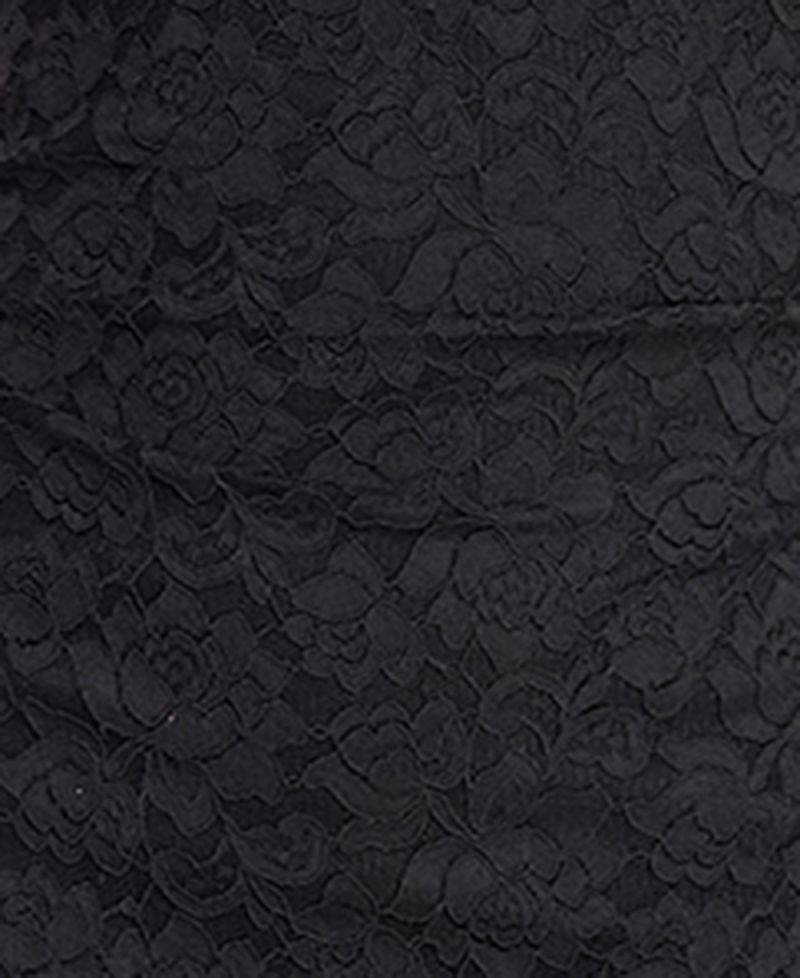 Juniors' Handkerchief Hem V-Neck Lace Midi Dress