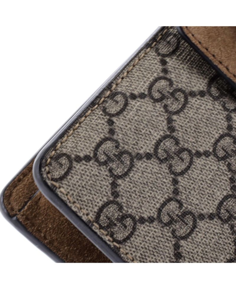 Small Dionysus Bag GG Coated Canvas with Crystal Embellished Metal