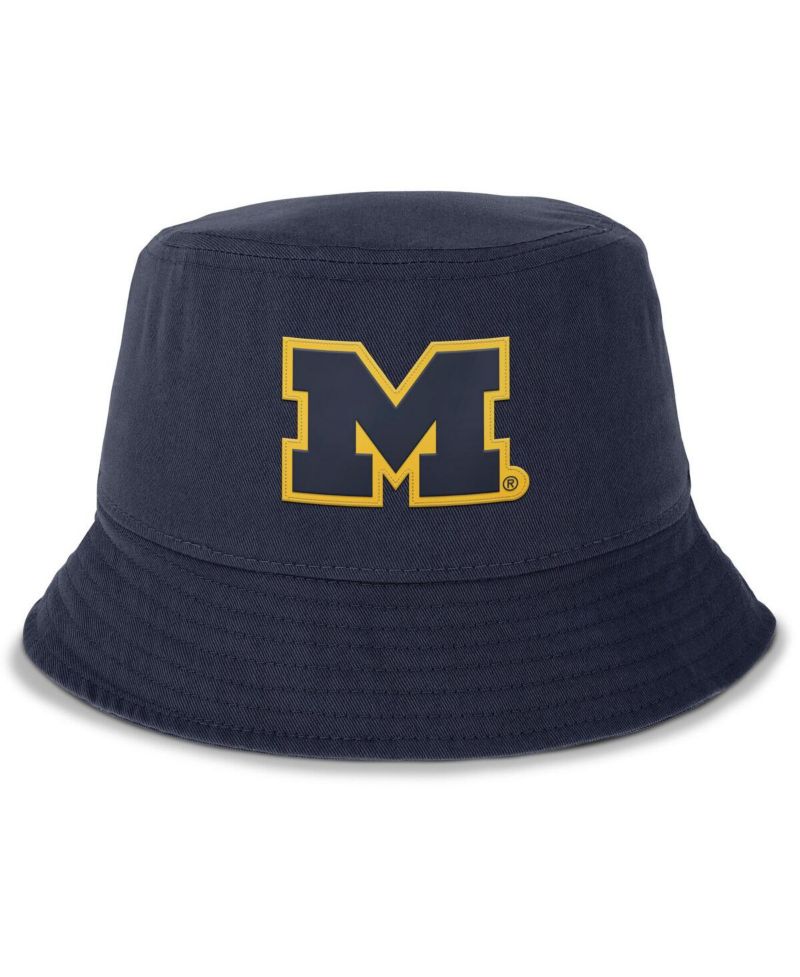Men's Navy Michigan Wolverines Apex Bucket Hat