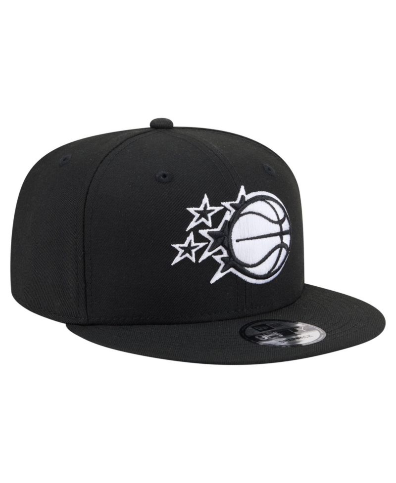 Men's Black Orlando Magic Team 9FIFTY Snapback Hat