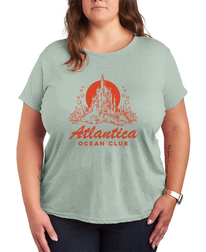 Plus Size Disney Princess Atlantica Ocean Club Short-Sleeve Graphic T-Shirt