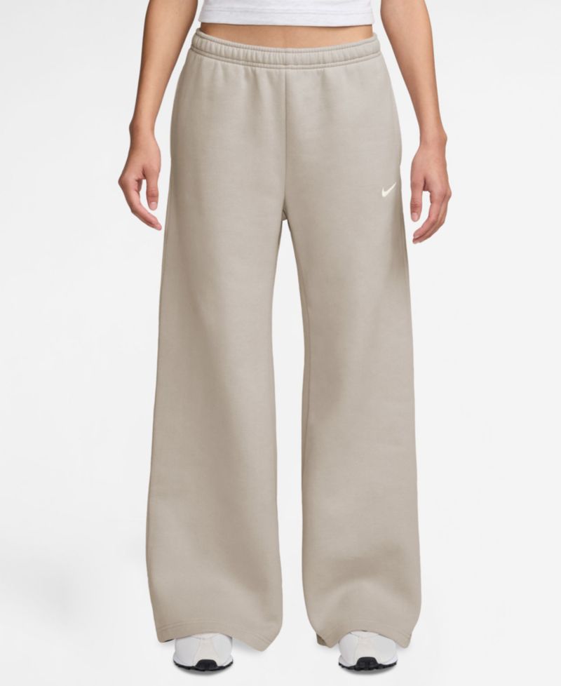 Women's Studio Fleece Medium Weight Mid-Rise Wide-Leg Pants