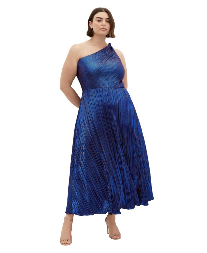 Women's Kamila One Shoulder Metallic Dress