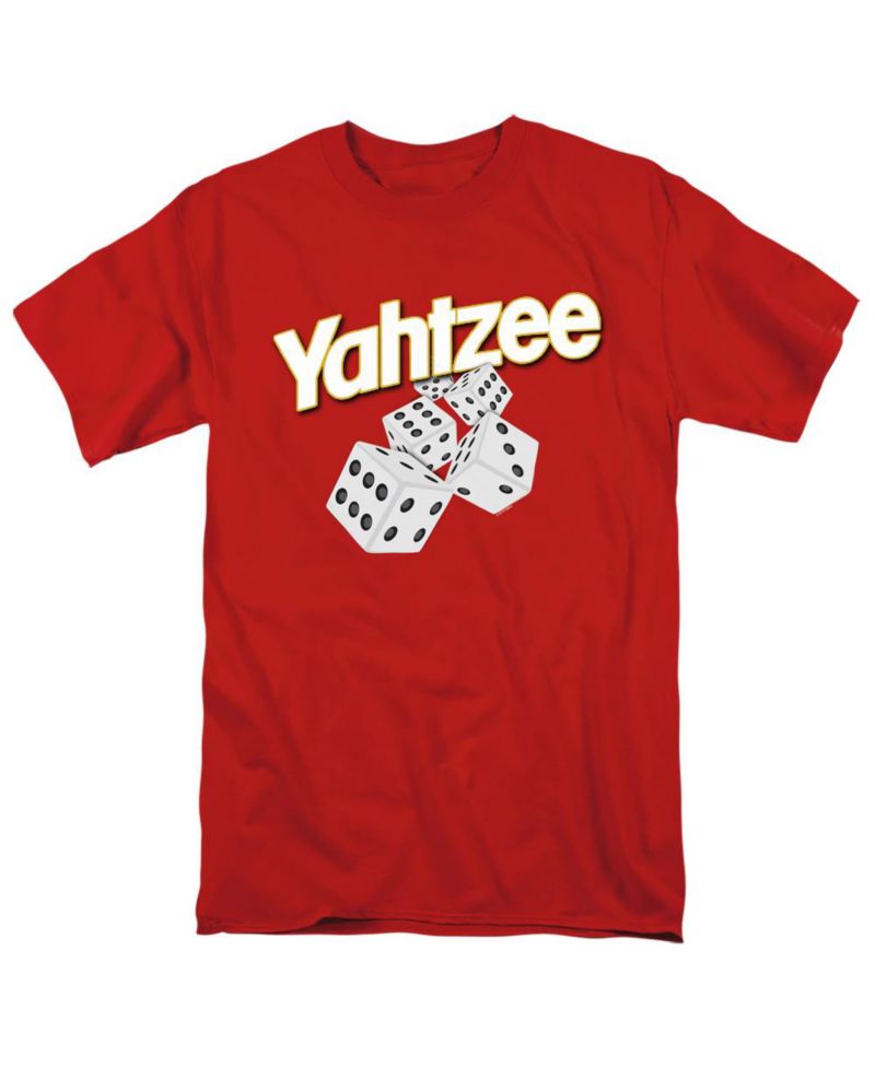 Men's Yahtzee Logo with Rolling Dice T Shirt