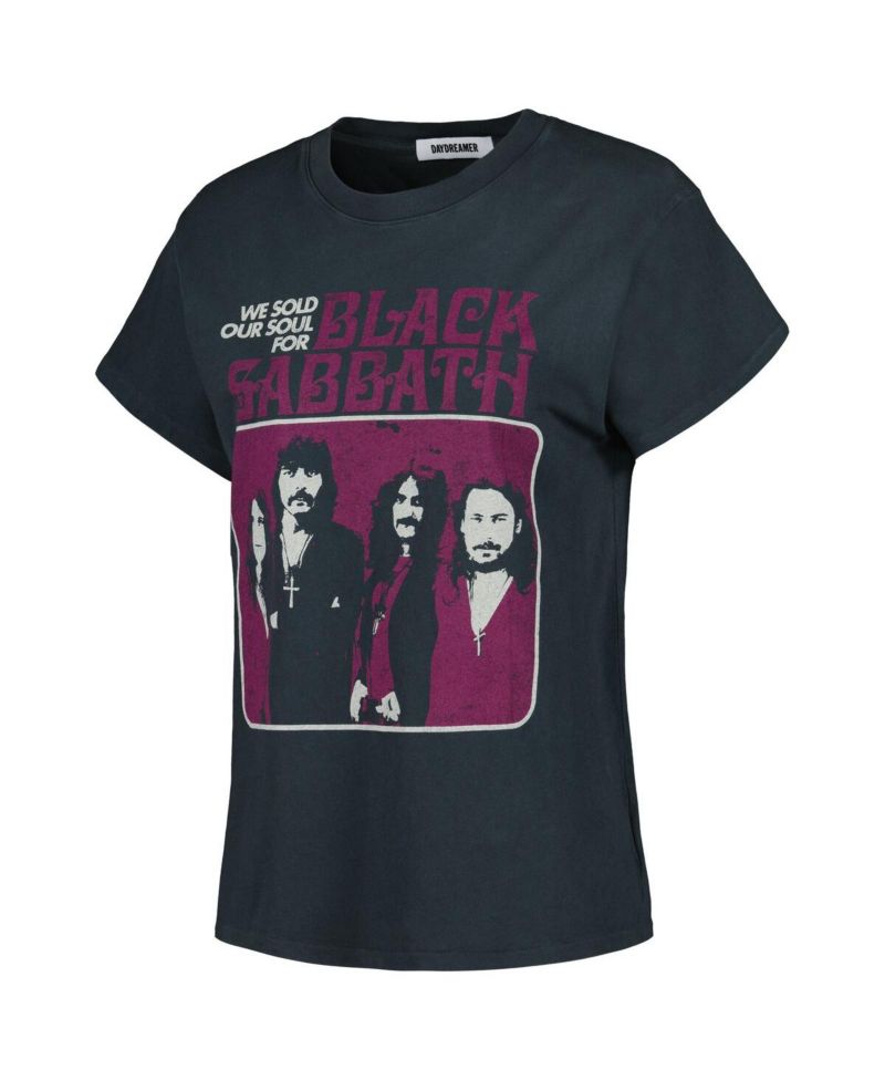 Women's Charcoal Black Sabbath Tour Graphic T-Shirt