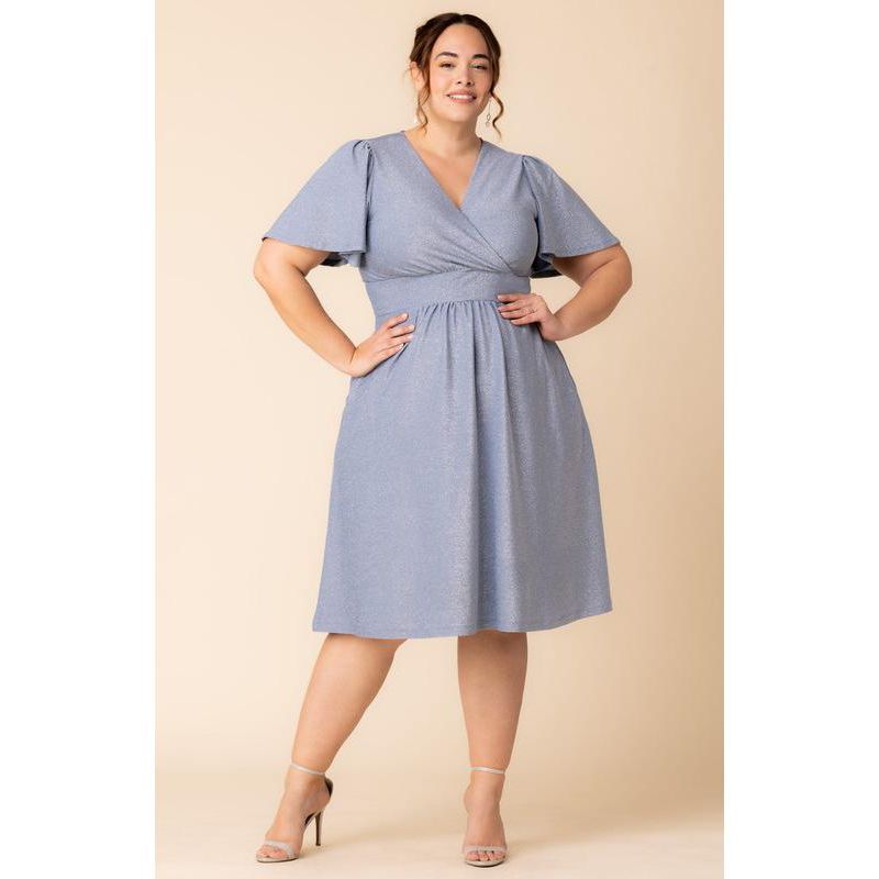 Plus Size Crystal Cove Cocktail Dress with Pockets