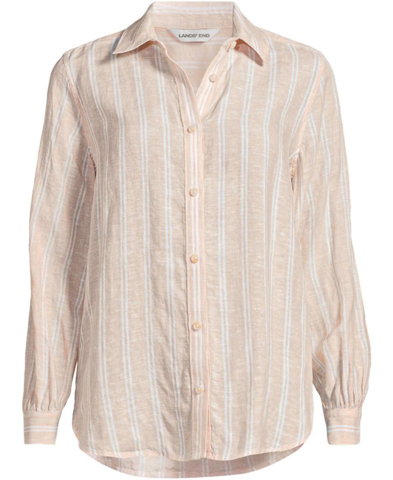 Women's Linen Long Sleeve Feminine Shirt
