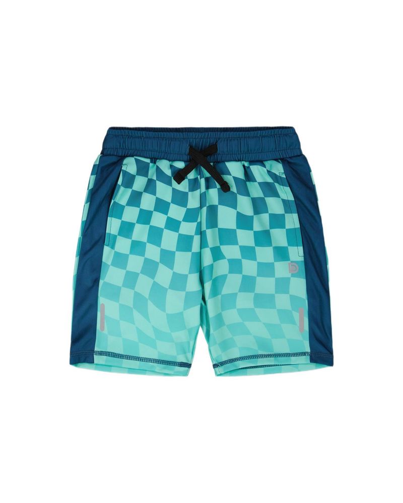 Boys Little/Big Athletic Shorts in Polyester Printed Checkerboard