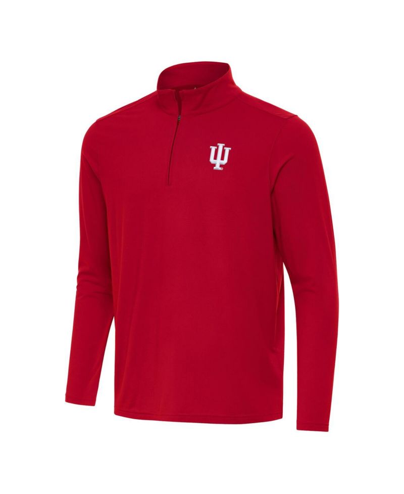Men's Crimson Indiana Hoosiers Intent Quarter-Zip Top