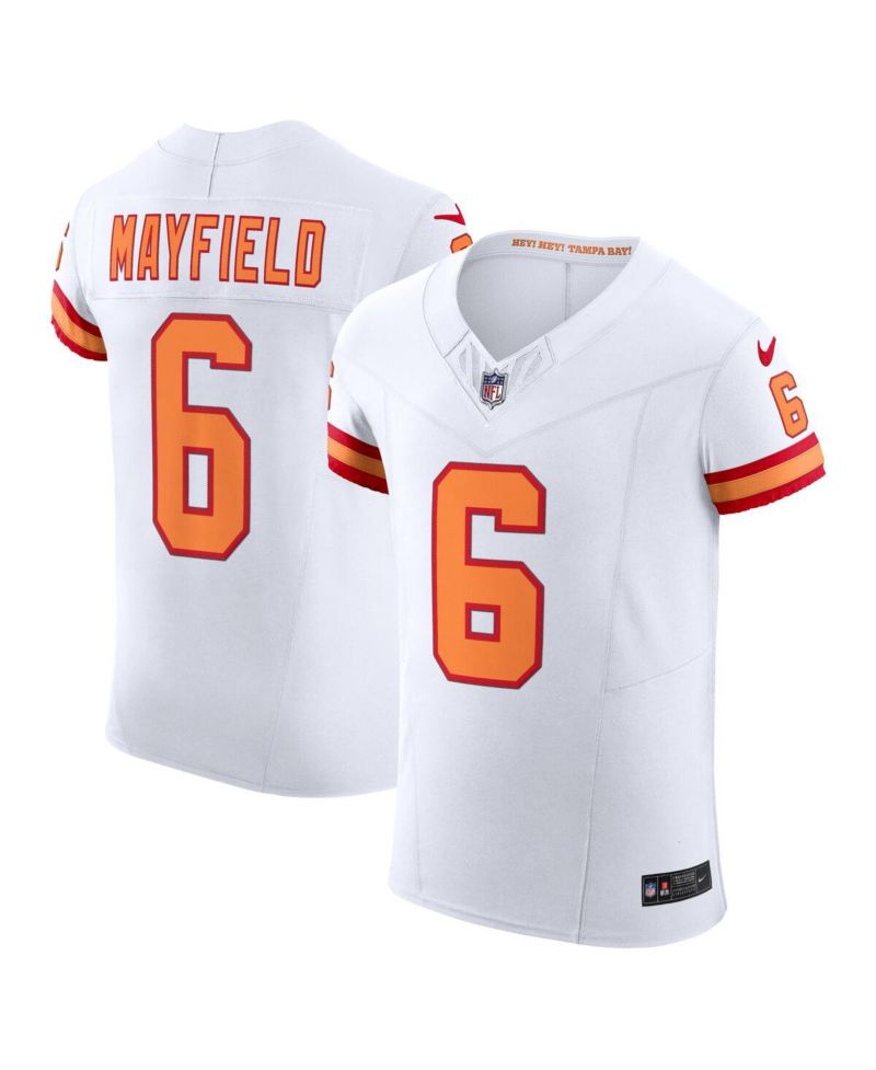 Men's Baker Mayfield White Tampa Bay Buccaneers The '76 Jersey Vapor F.U.S.E. Elite Jersey