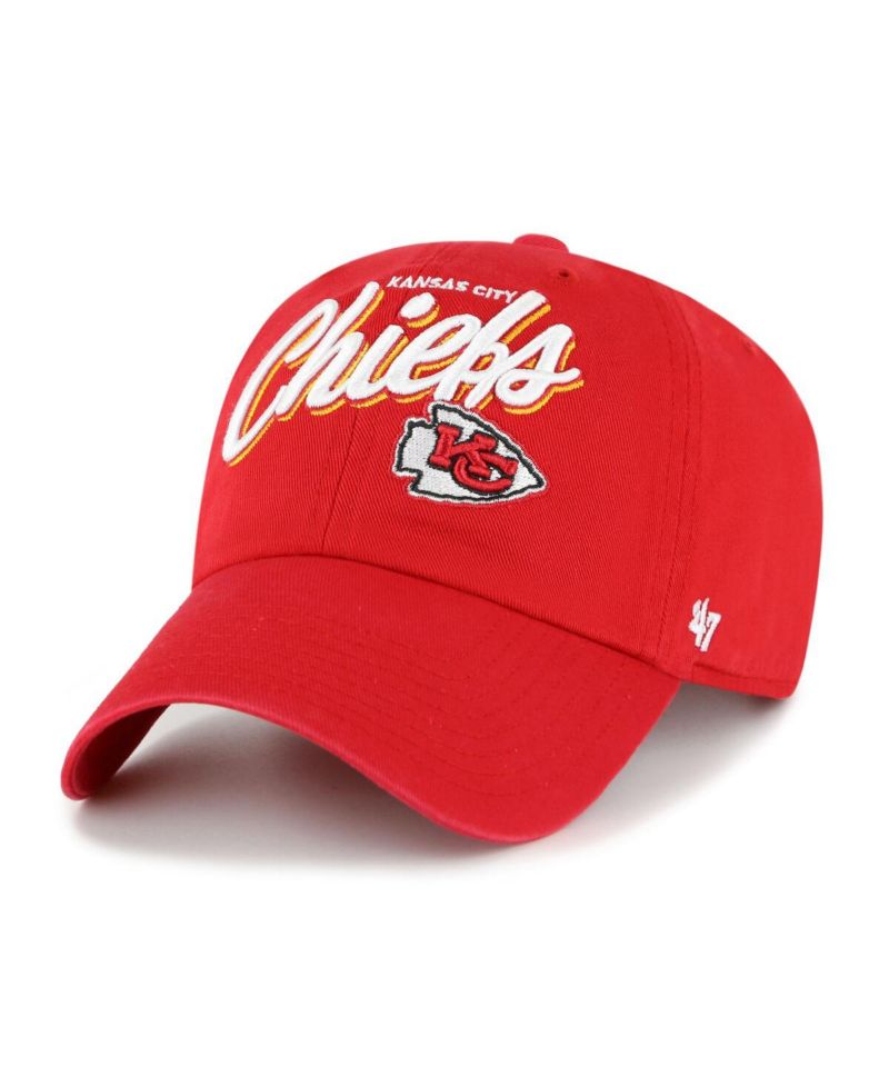 Women's Red Kansas City Chiefs Ariana Clean Up Adjustable Hat