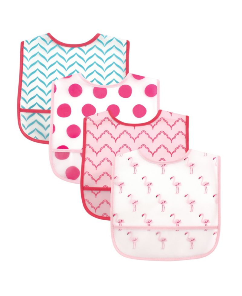 4Pk PEVA Bibs
