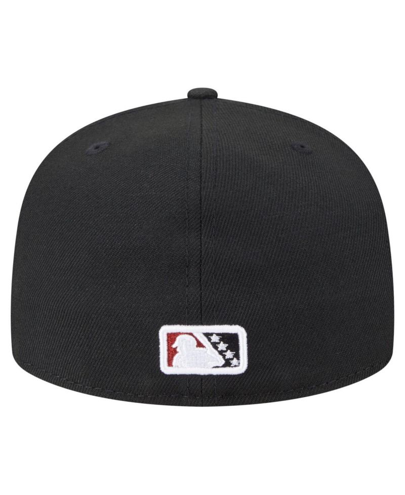 Men's Black Quad Cities River Bandits Authentic Collection 59FIFTY Fitted Hat