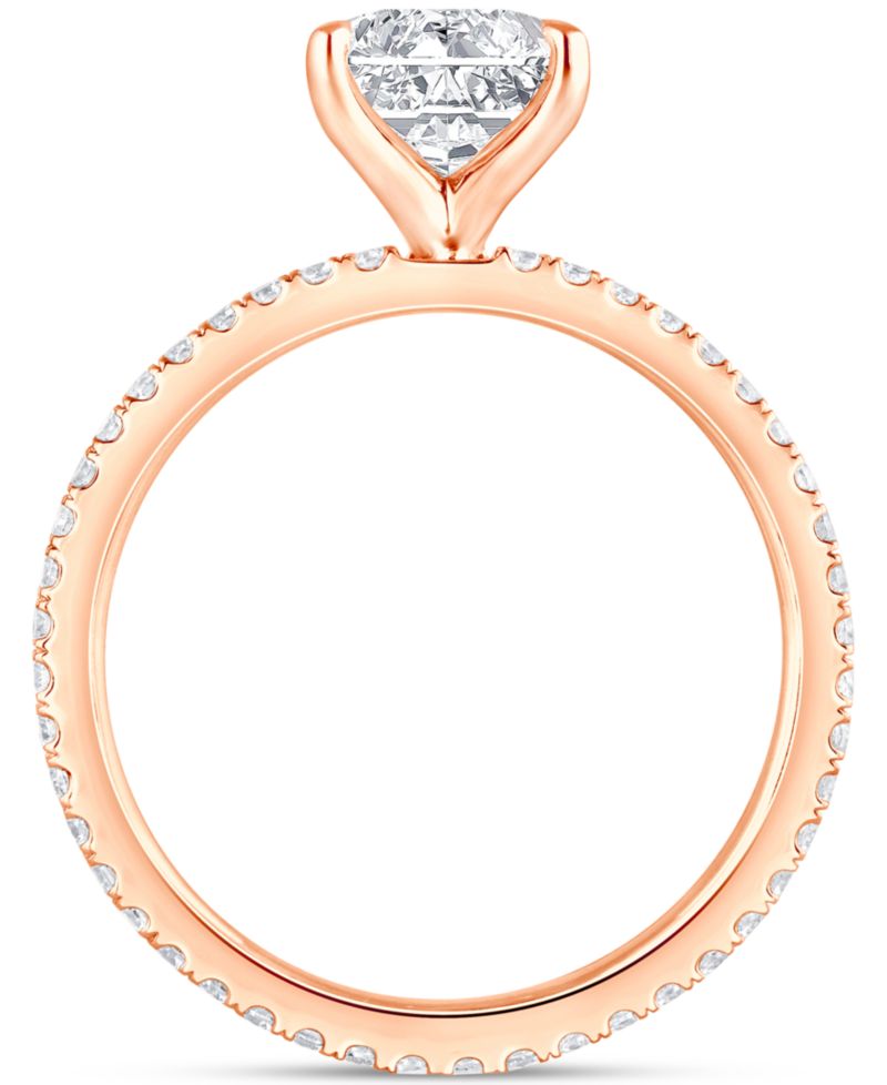 Certified Lab Grown Diamond Radiant Bridal Set (3 ct. t.w.) in 14k Gold
