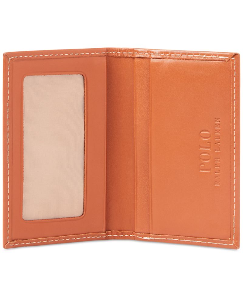 Men's Burnished Leather Card Wallet