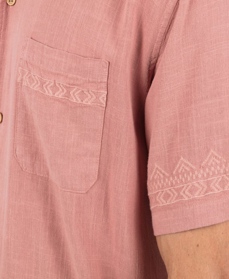 Men's Laguna Camp Embroidered Short Sleeve Shirt