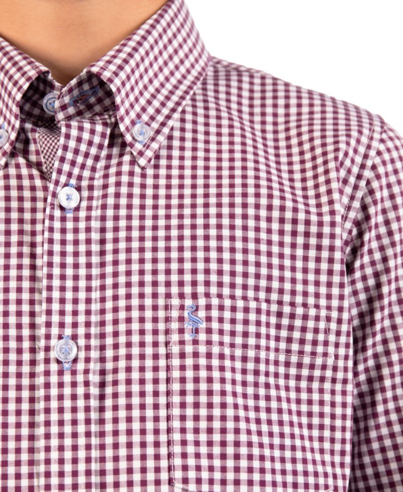 Big Boys Signature Gingham Long Sleeve Shirt
