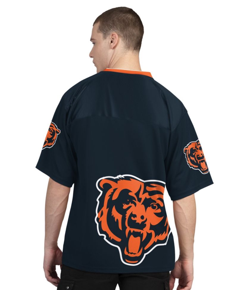Men's Navy/White Chicago Bears Short Sleeve Long Sleeve T-Shirt