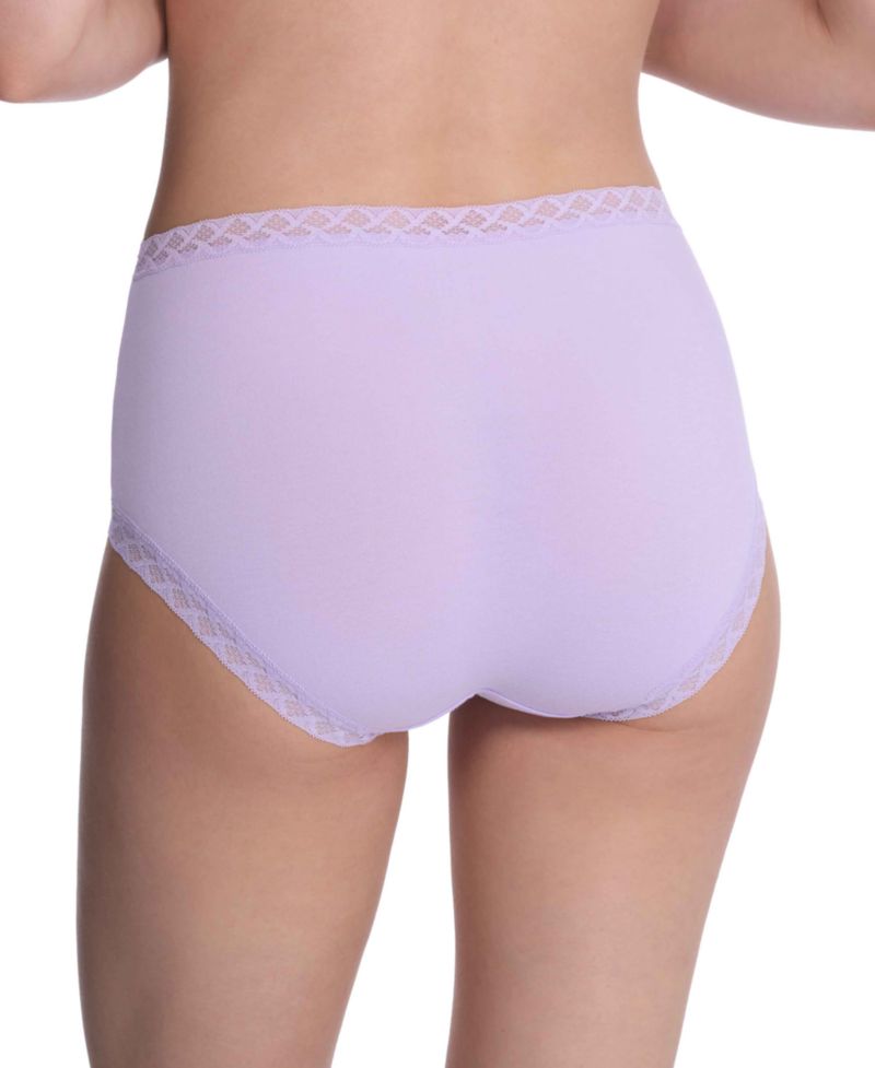 Bliss Lace-Trim High Rise Cotton Brief Underwear 755058