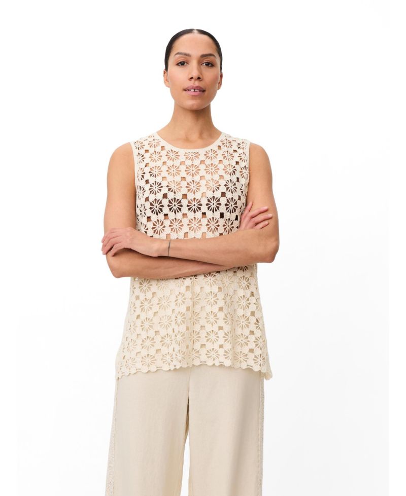 Women's Mafanelis Floral-Crochet Tank Top
