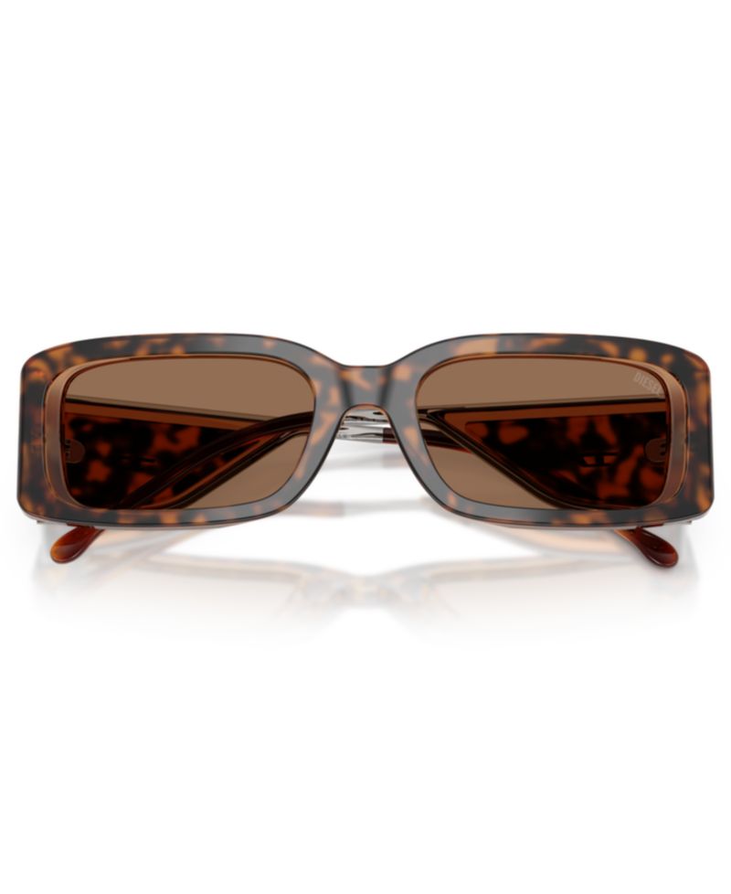Unisex Rectangle Sunglasses for Round Face DL2017U