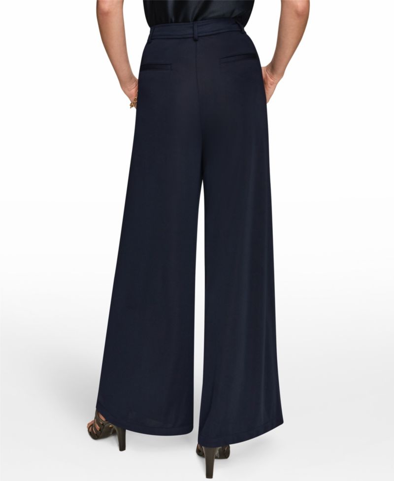Women's Pleated Zip-Fly Pants