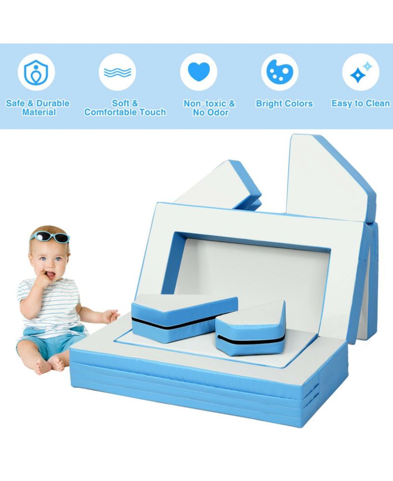 4-in-1 Crawl Climb Foam Shapes Playset Softzone Toy Kids Toddler