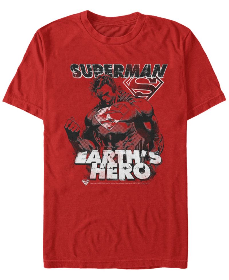 DC Men's Superman Earth's Hero Short Sleeve T-Shirt