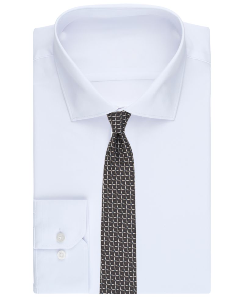 Men's Check Pattern Slim Tie